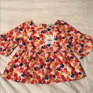 Janie and jack floral top with tags!